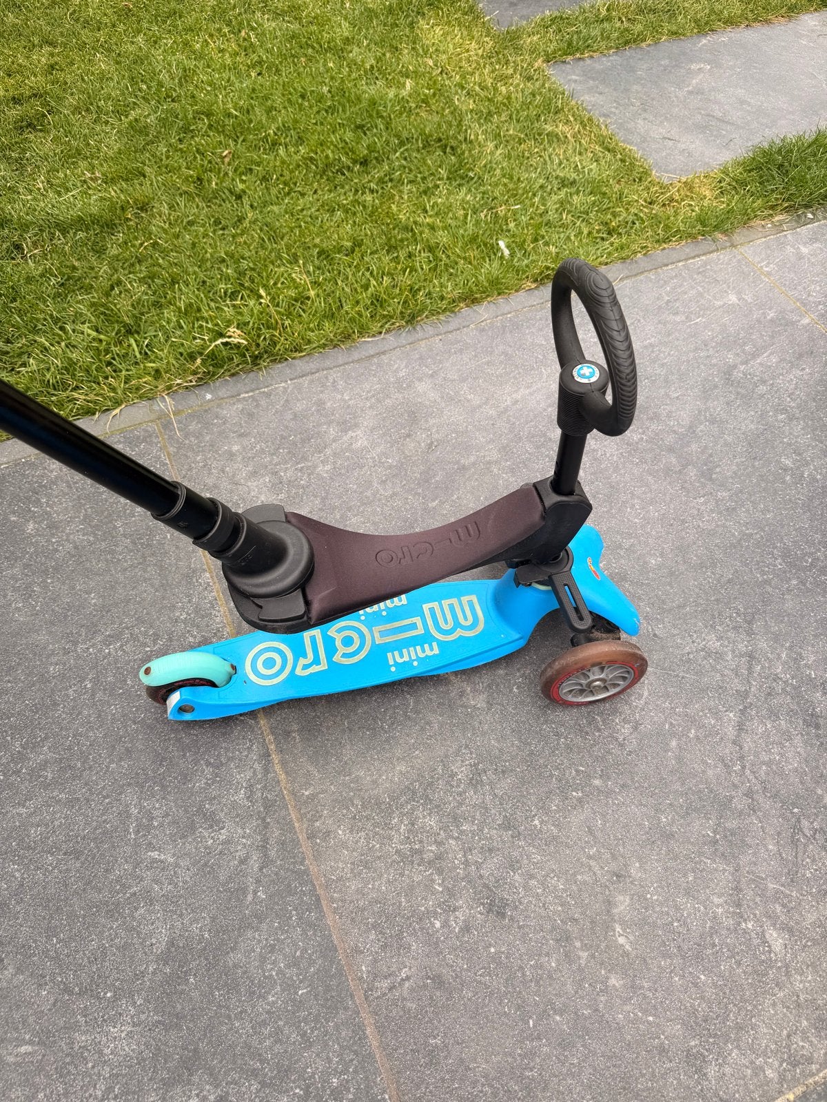 Zitje met duwstang voor Micro Mini Step, Fietsen en Brommers, Steps, Zo goed als nieuw, Overige typen, Ophalen