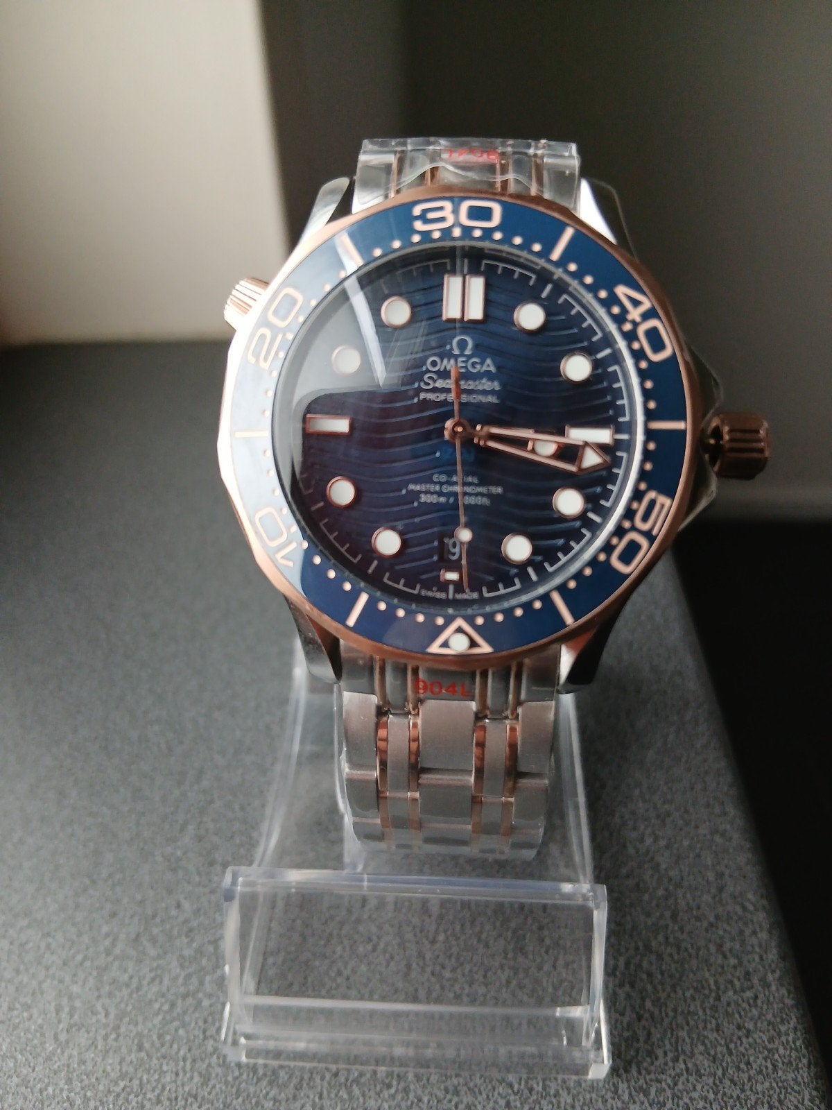 Omega Seamaster diver rose goud/staal 

Automati, Sieraden, Tassen en Uiterlijk, Ophalen of Verzenden