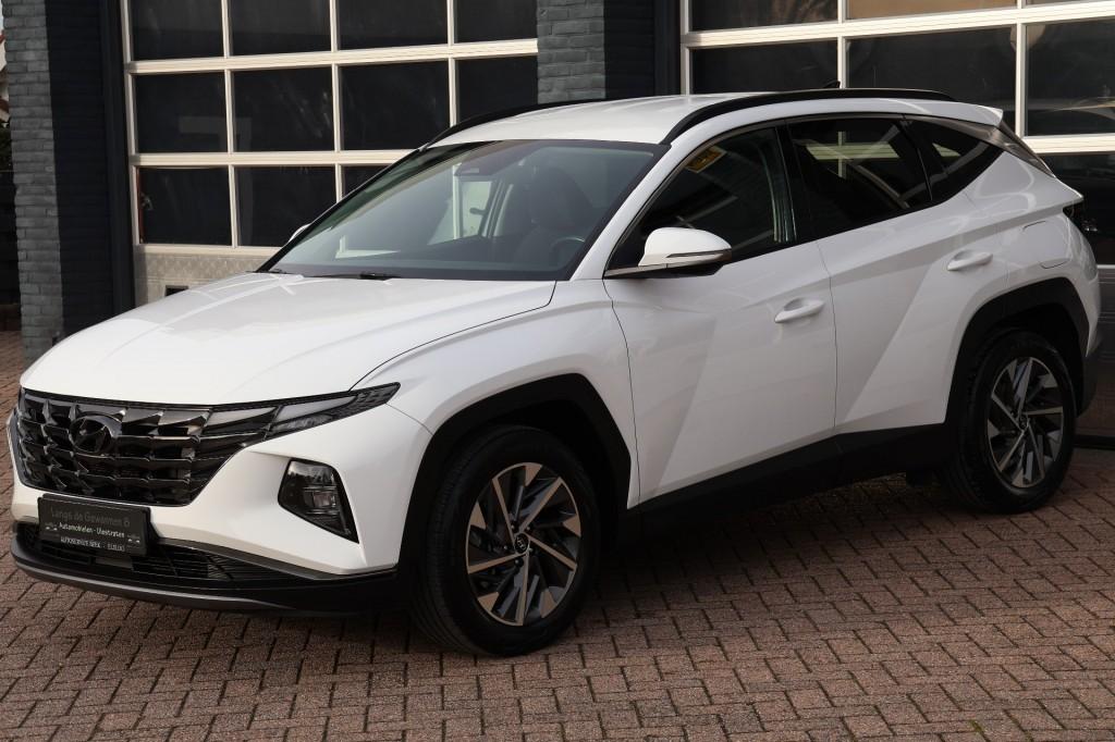 Hyundai TUCSON 1.6 T-GDI 48V-Hybri ,navi, camera, 42192 km, Auto's, Gebruikt, 4 cilinders, 1650 kg, Wit