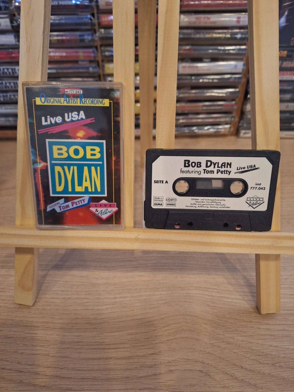 Bob Dylan featuring Tom Petty - Live USA Cassette, Cd's en Dvd's, Gebruikt, 1 bandje, Ophalen of Verzenden, Origineel