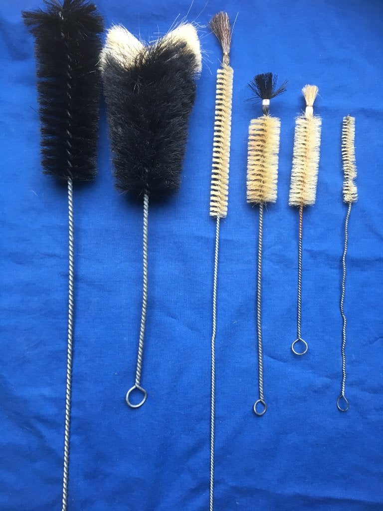 Glaswerkborstelset 6x(Laboratorium,destillatie), Ophalen of Verzenden, Zo goed als nieuw