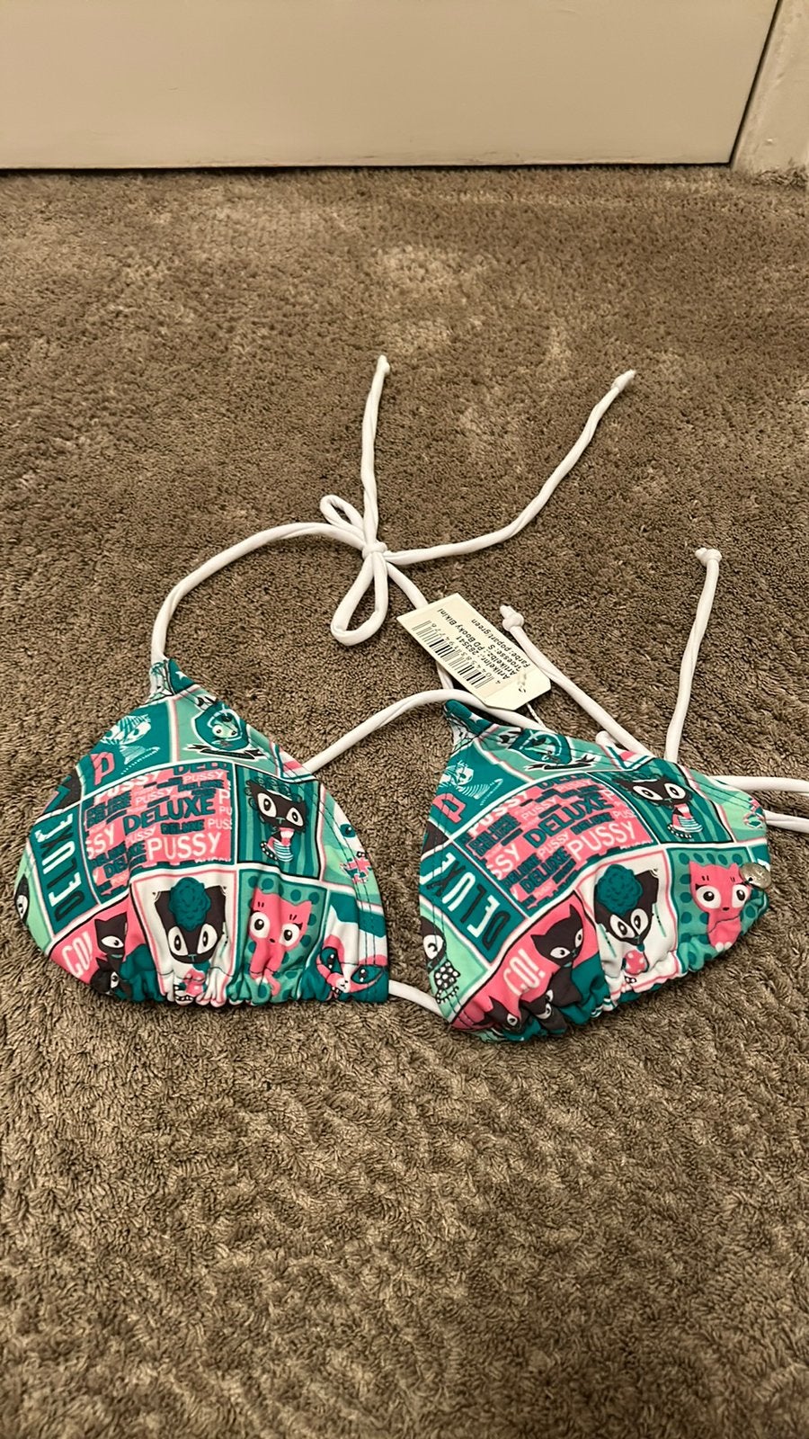 Nieuwe leuke bikini top Pussy Deluxe maat S GRATIS OPHALEN, Ophalen, Zo goed als nieuw, Bikini