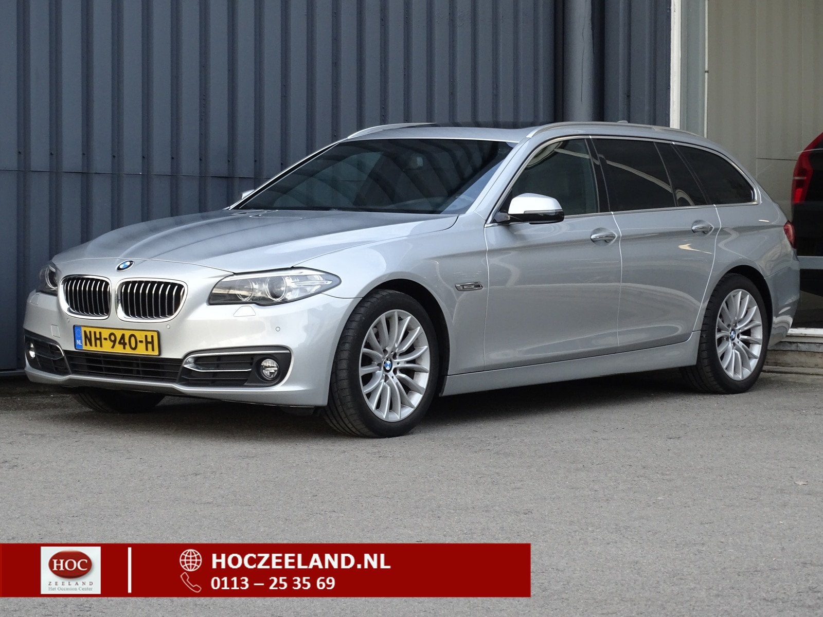 BMW 5 Serie Touring 520d Luxury Edition (bj 2017, automaat), Auto's, Achterwielaandrijving, 2000 kg, Diesel, Zilver of Grijs