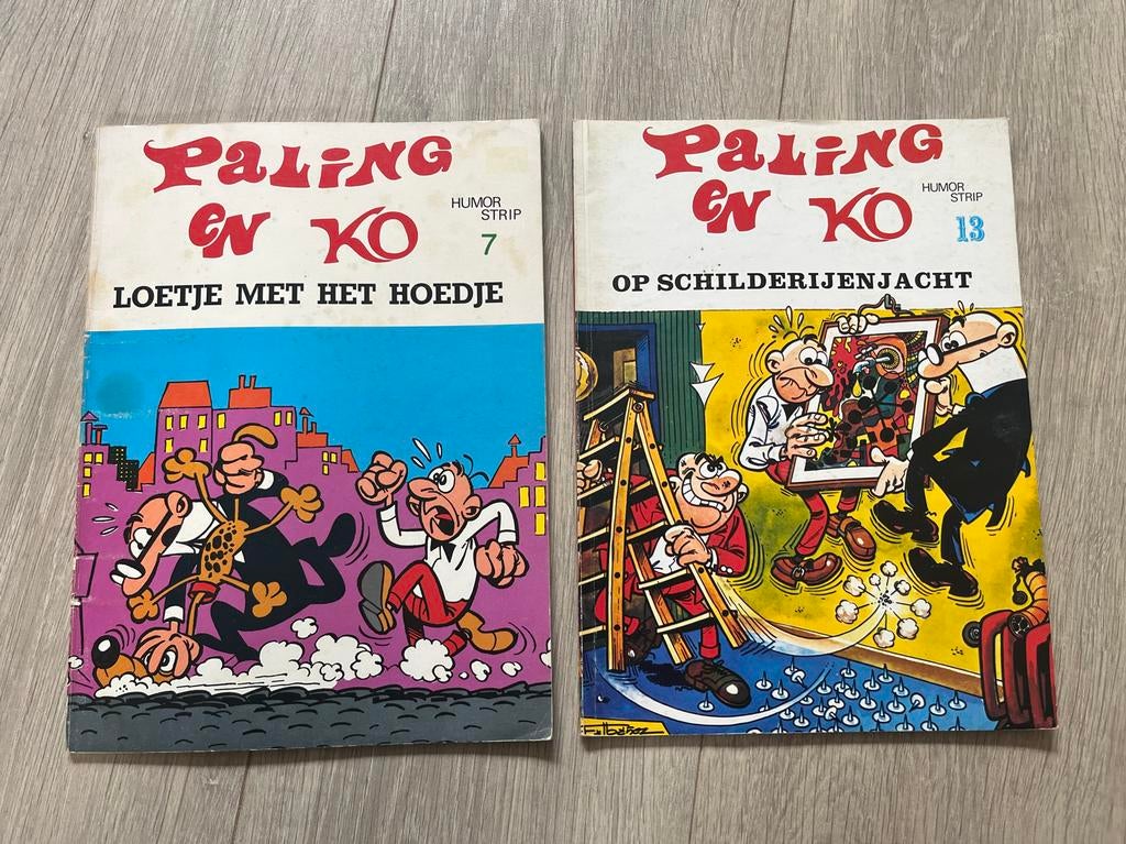 Paling en Ko - Loetje met het Hoedje & Op Schilderijenjacht, Boeken, Stripboeken, Meerdere stripboeken, Ophalen, Gelezen