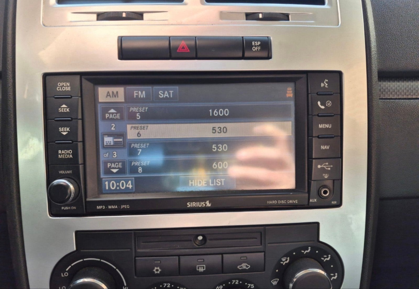 chysler dodge jeep radio, Ophalen of Verzenden