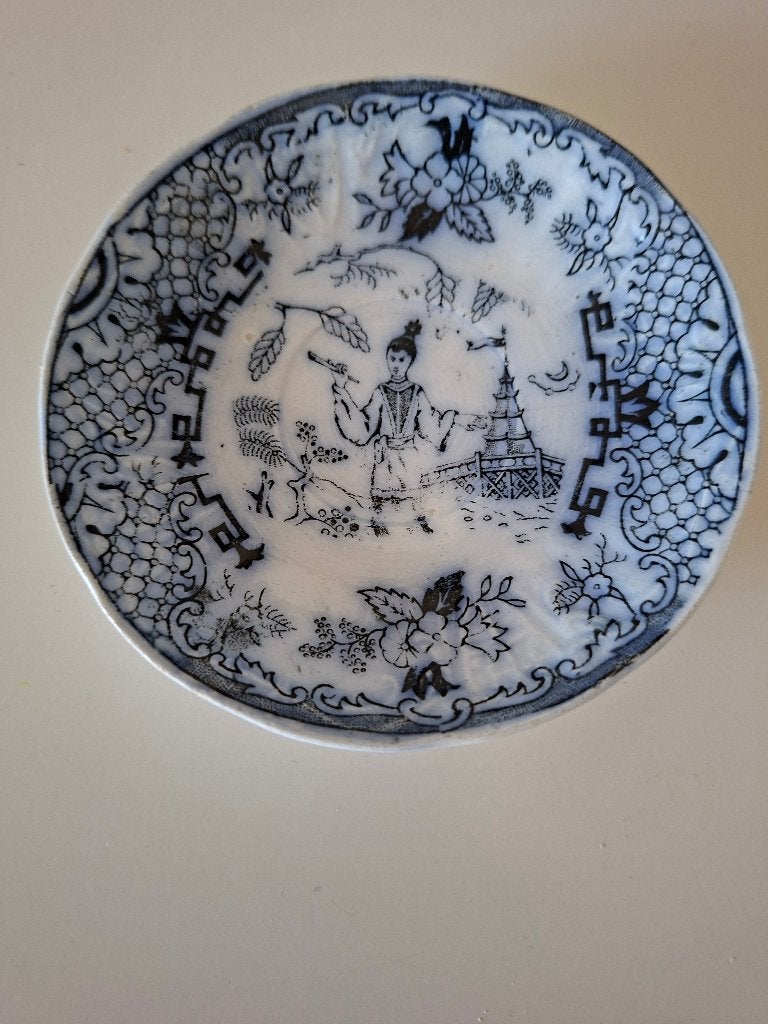 1 antiek schoteltje Société Céramique Maastricht decor Timor, Antiek en Kunst, Ophalen