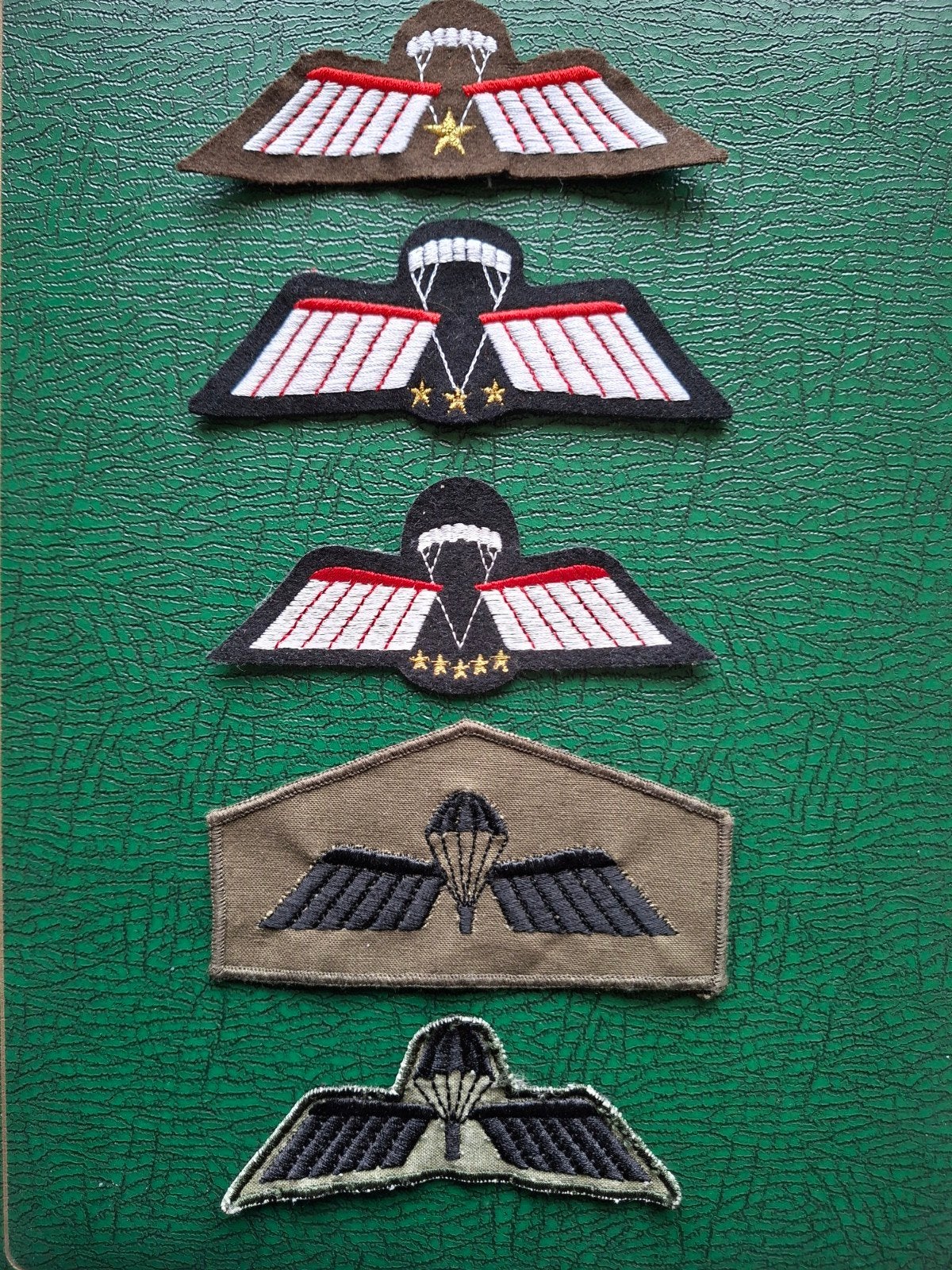 5x para wings/ o.a. Korps Commando Troepen/ KCT, Verzamelen, Ophalen of Verzenden, Landmacht, Nederland, Embleem of Badge