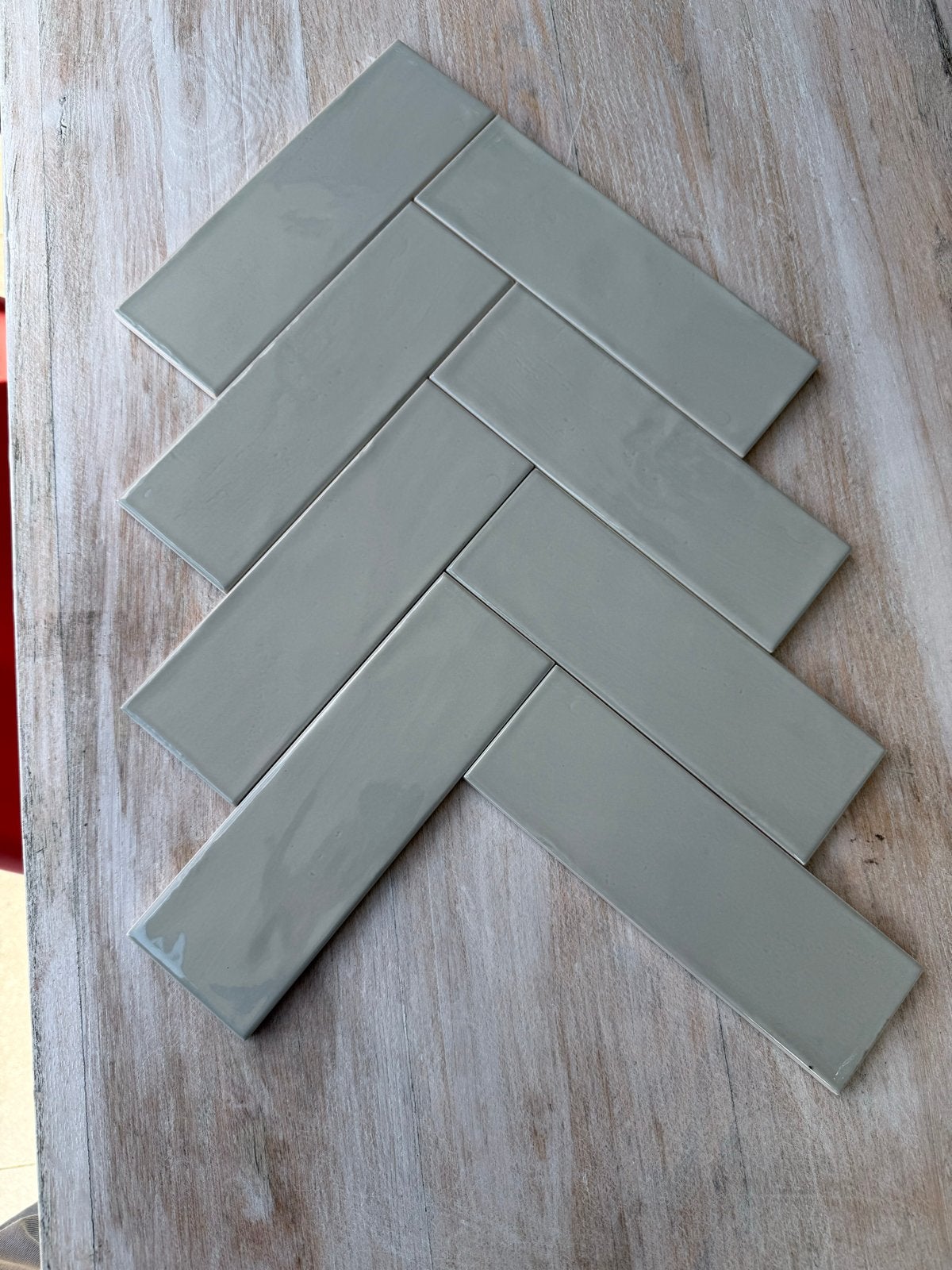 Equipe Country Mist Green Wandtegels 6.5x20 cm, Doe-het-zelf en Verbouw, Nieuw, 20 tot 40 cm, Wandtegels, Keramiek