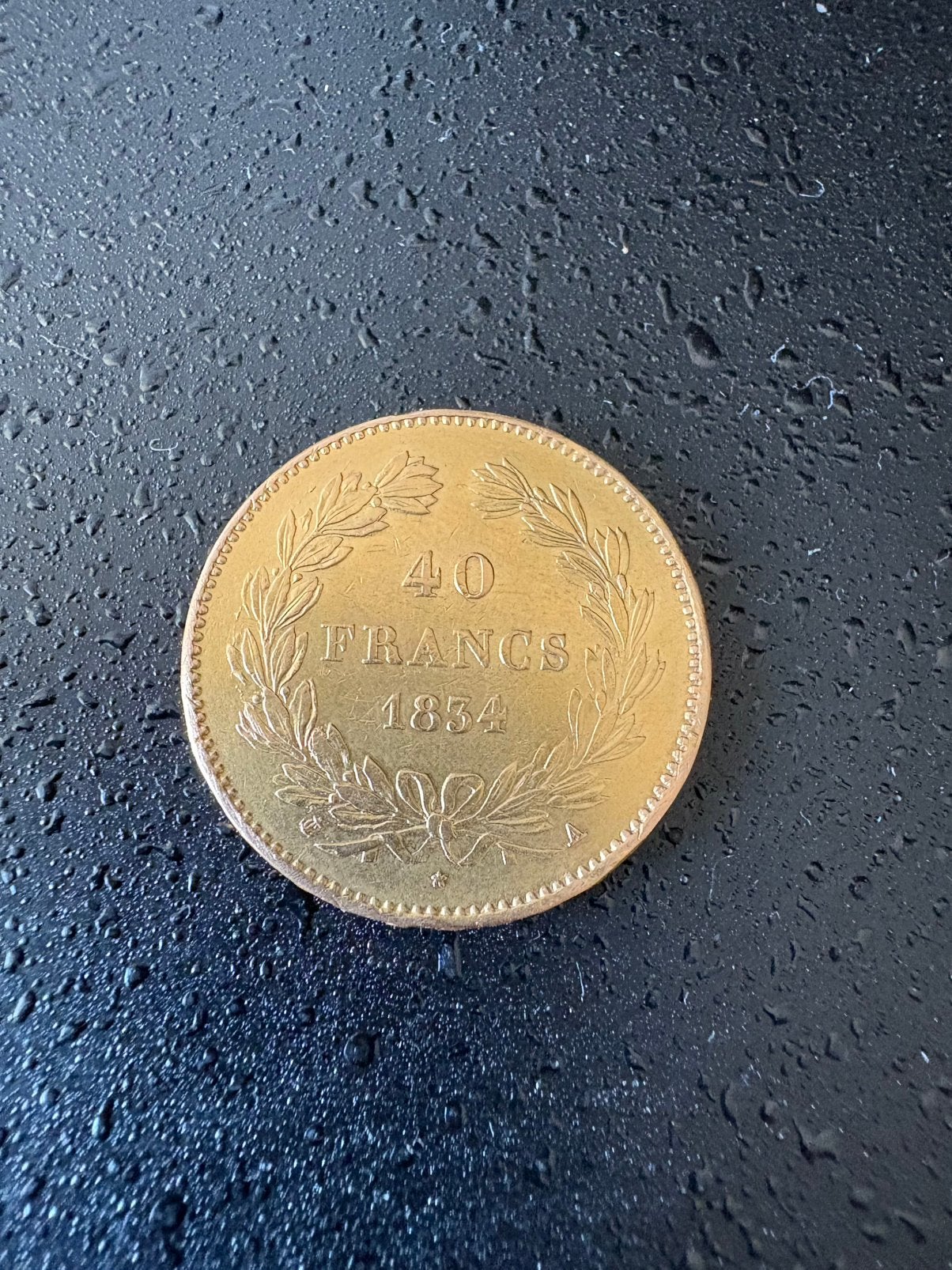 Gouden Franse 40 franc, Ophalen of Verzenden, Frankrijk, Losse munt, Goud