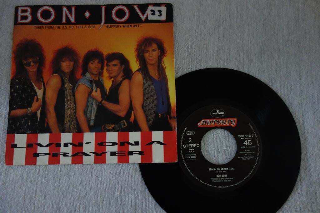 Single Bon Jovi, Cd's en Dvd's, Vinyl Singles, 7 inch, Single, Ophalen of Verzenden, Zo goed als nieuw