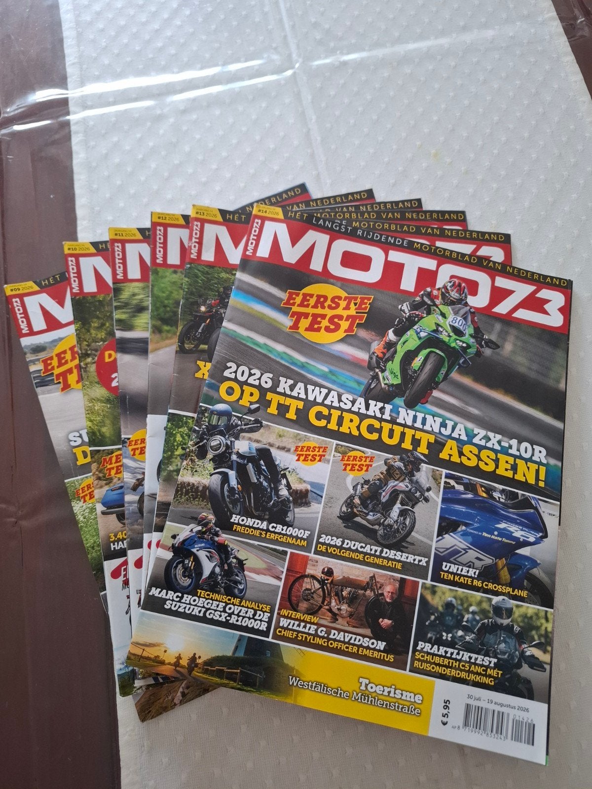 Moto73 motorbladen - Jaargang 2026 (nummers 9 t/m 14), Boeken, Ophalen of Verzenden, Zo goed als nieuw, Algemeen