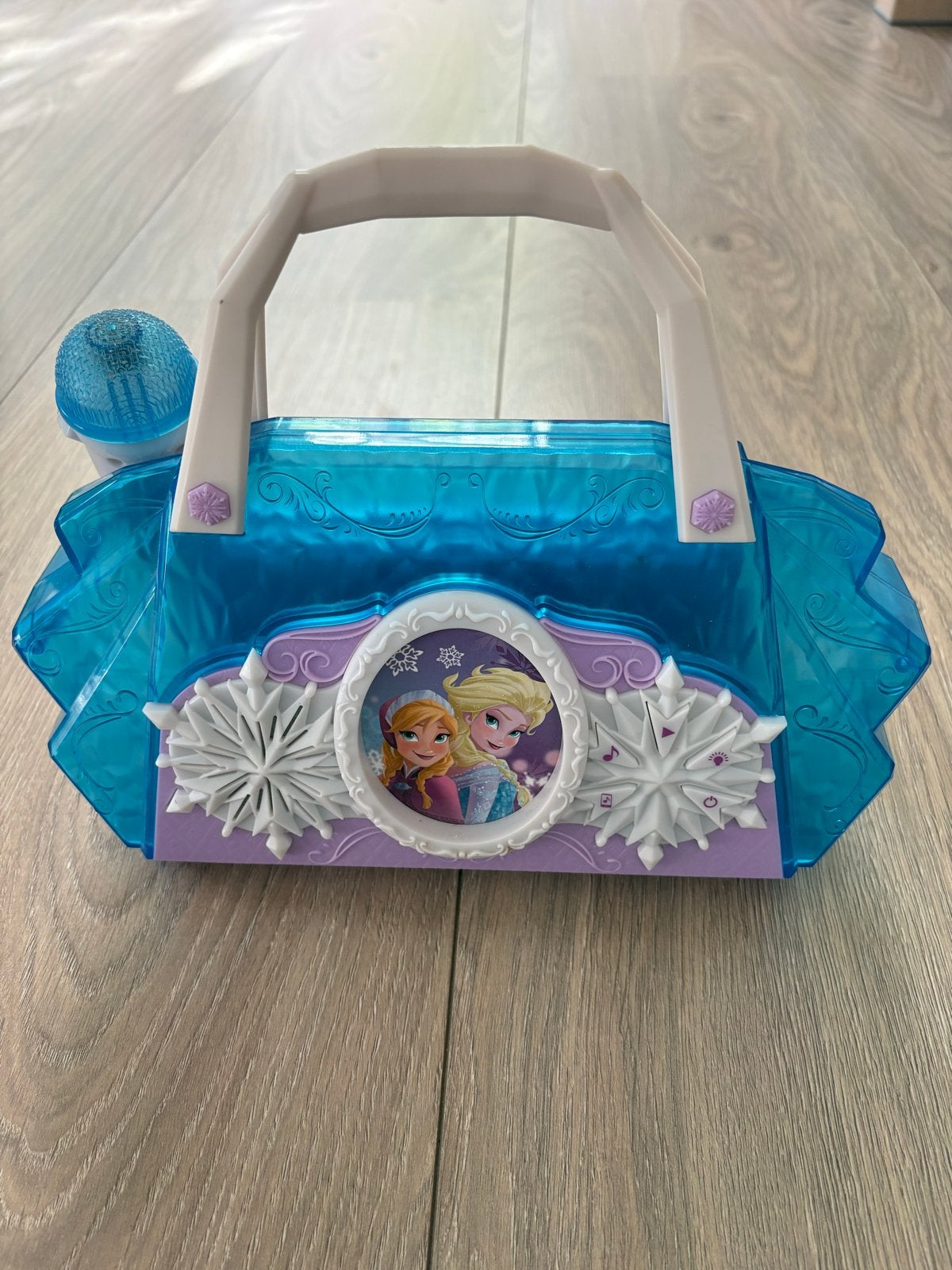Disney Frozen Karaoke Machine met Microfoon, Ophalen of Verzenden, Gebruikt, Meisje