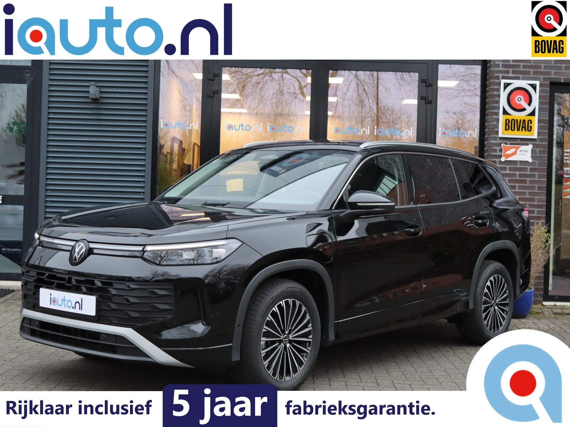 Volkswagen Tayron 1.5 eHybrid 204PK Edition IQ.Light/Keyless, Auto's, Euro 6, 4 cilinders, Leder en Stof, Zwart