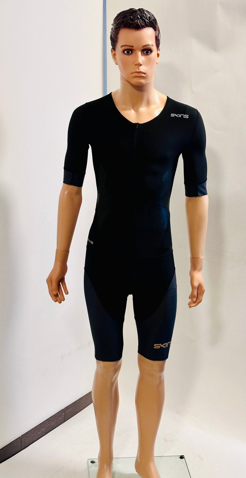 Skinsuit treesuit snelpak speedsuit triathlonpak maat M, Maat 48/50 (M), Zwart, Ophalen of Verzenden, Zo goed als nieuw