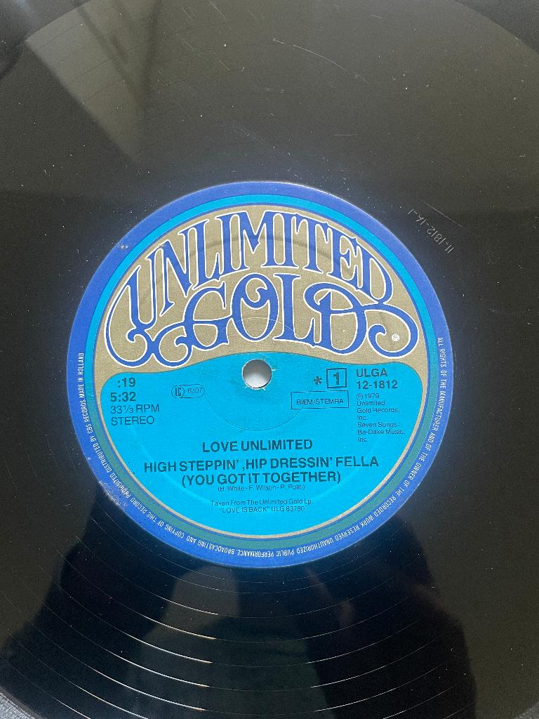 Love Unlimited–High Steppin', Hip Dressin' Fella (12"Maxi) F, Gebruikt, Ophalen of Verzenden, 1970 - 1979, 12 inch