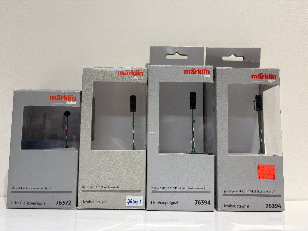 Märklin H0 Digitaal 76372 76391 76394 Hoofdsein Afsluitsein, Hobby en Vrije tijd, Modeltreinen | H0, Wisselstroom, Gebruikt, Verzenden