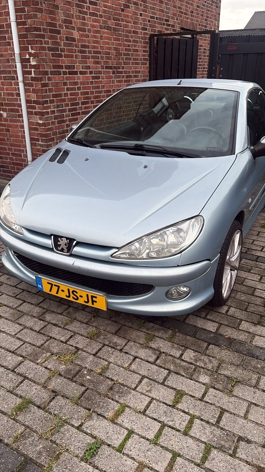 Peugeot 206 1.6 16V CC 2002 Grijs, Voorwielaandrijving, 4 cilinders, Cabriolet, 4 stoelen