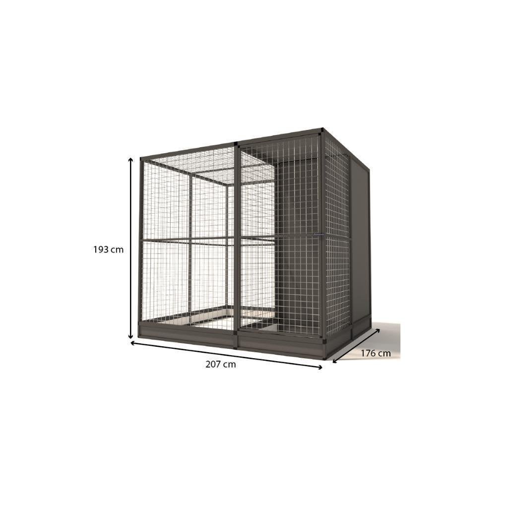 Kattenren Evi met sluis, nachthok en morsrand model 2