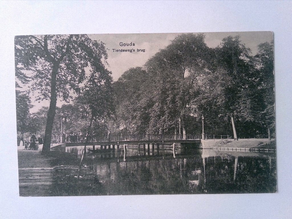 Gouda - Tiendeweg's brug, Verzenden, Voor 1920, Gelopen, Zuid-Holland