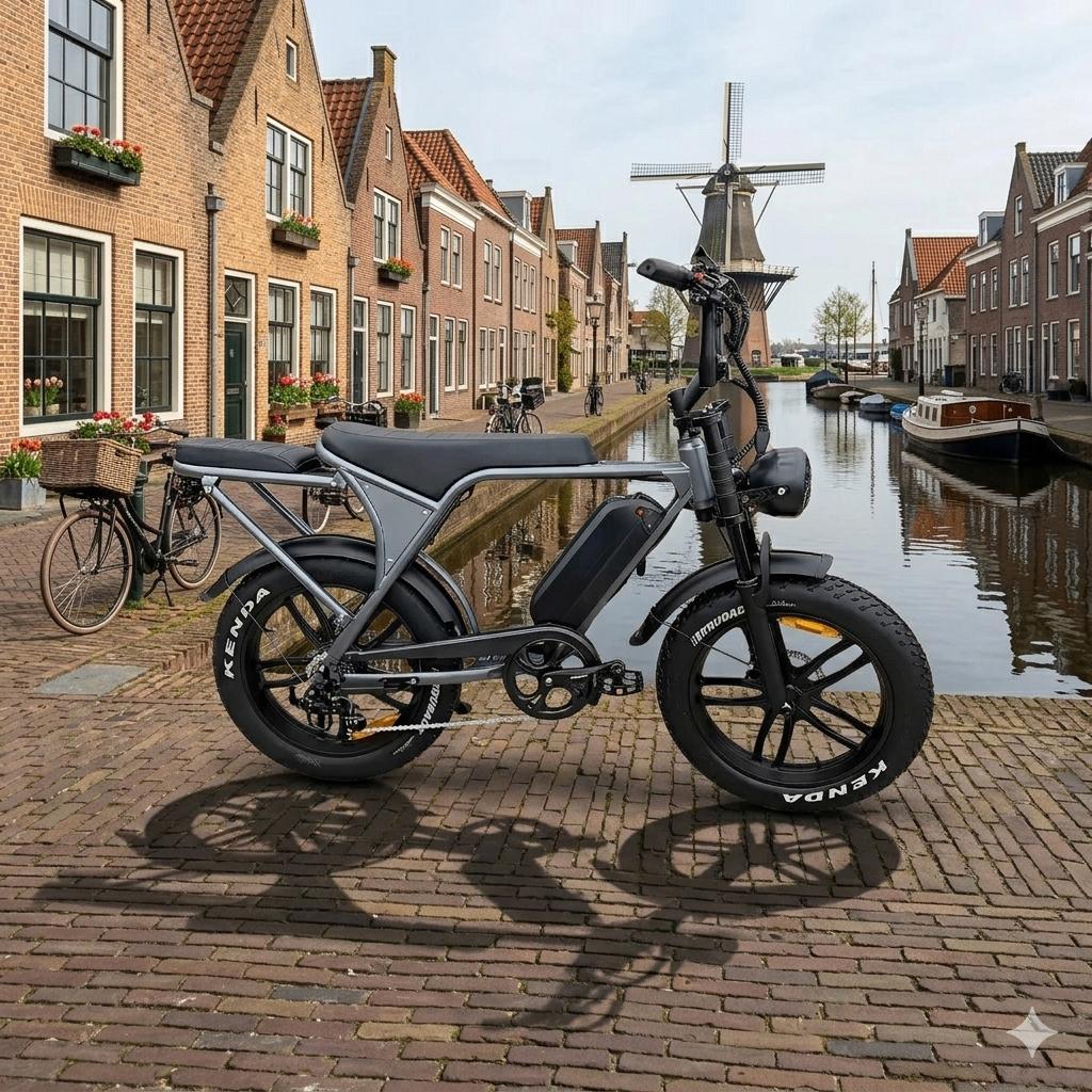 E-fetbike V8 (50 kmh), Gebruikt, 51 tot 55 cm, 50 km per accu of meer, Ophalen