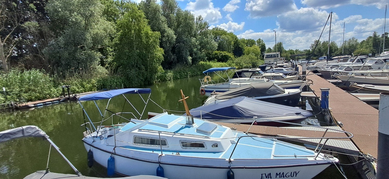 Damio 720 met 8 pk BMW inbouwmotor, Watersport en Boten, Kajuitzeilboten en Zeiljachten, Ophalen, 8 pk, Gebruikt, Binnenboordmotor