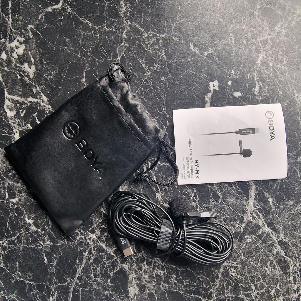 BOYA BY-M3 Digitale Lavalier Microfoon USB-C, Ophalen of Verzenden