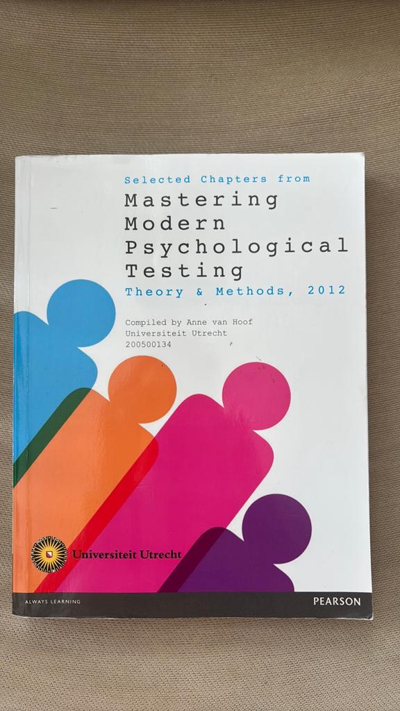 Mastering Modern Psychological Testing, Boeken, Studieboeken en Cursussen, Ophalen of Verzenden, Beta, Zo goed als nieuw, WO