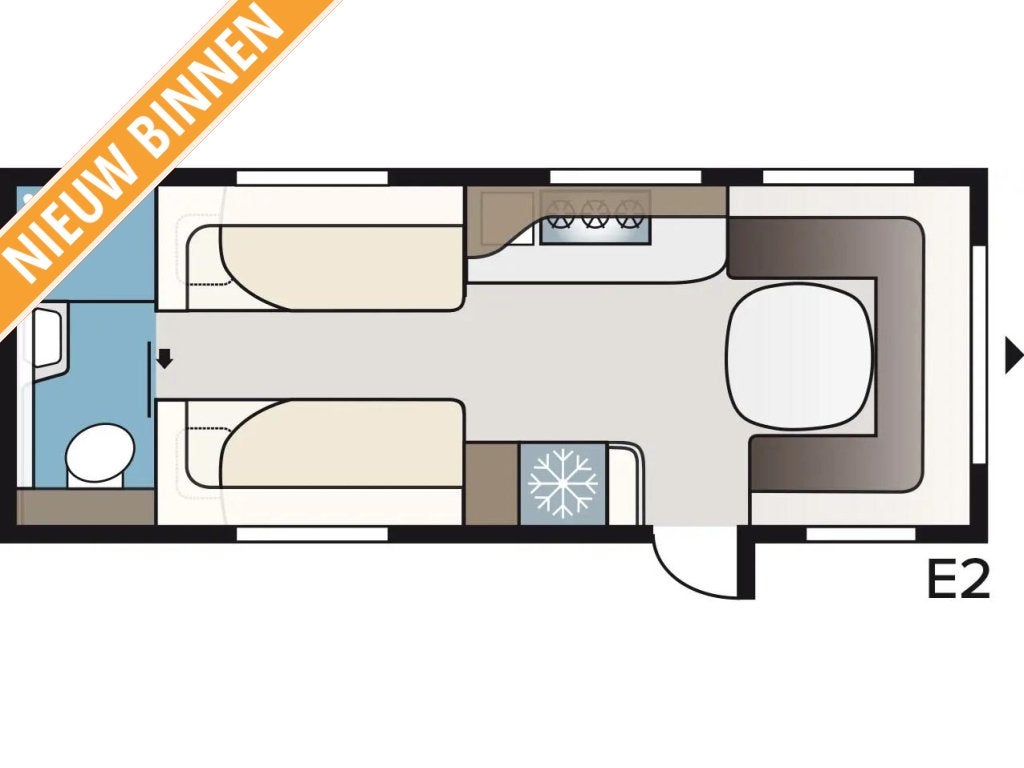 Kabe Onyx 630 TDL KS Model 2026 - KingSize, Rondzit, 7 tot 8 meter, Kabe, Schokbreker