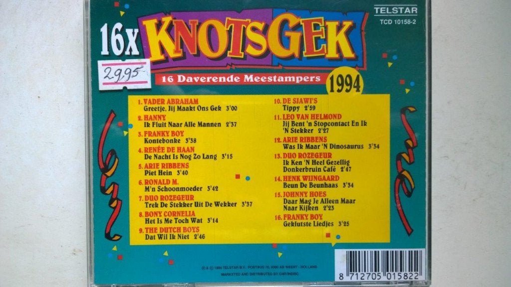 16x Knotsgek 16 Daverende Meestampers 1994, Ophalen of Verzenden, Zo goed als nieuw, Nederlandstalig