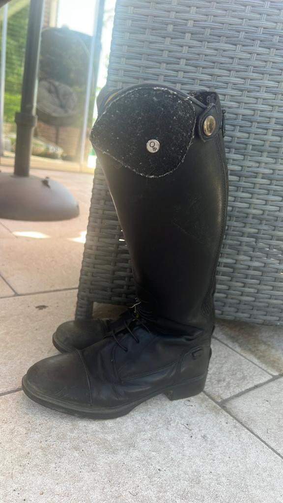 Leren paardrijlaarzen maat 36, Dieren en Toebehoren, Paardrijkleding, Gebruikt, Kinderen, Dressuur, Ophalen of Verzenden