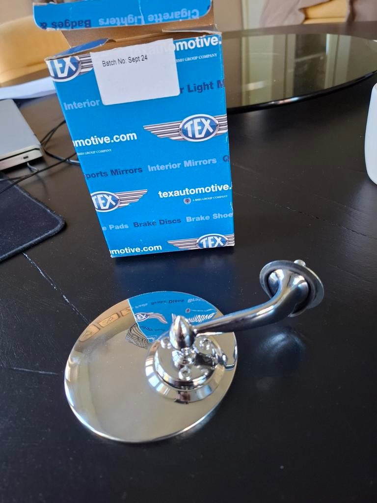 Nieuwe Oldtimer Spatbord Spiegel Links, Ophalen of Verzenden, Nieuw, Universele onderdelen