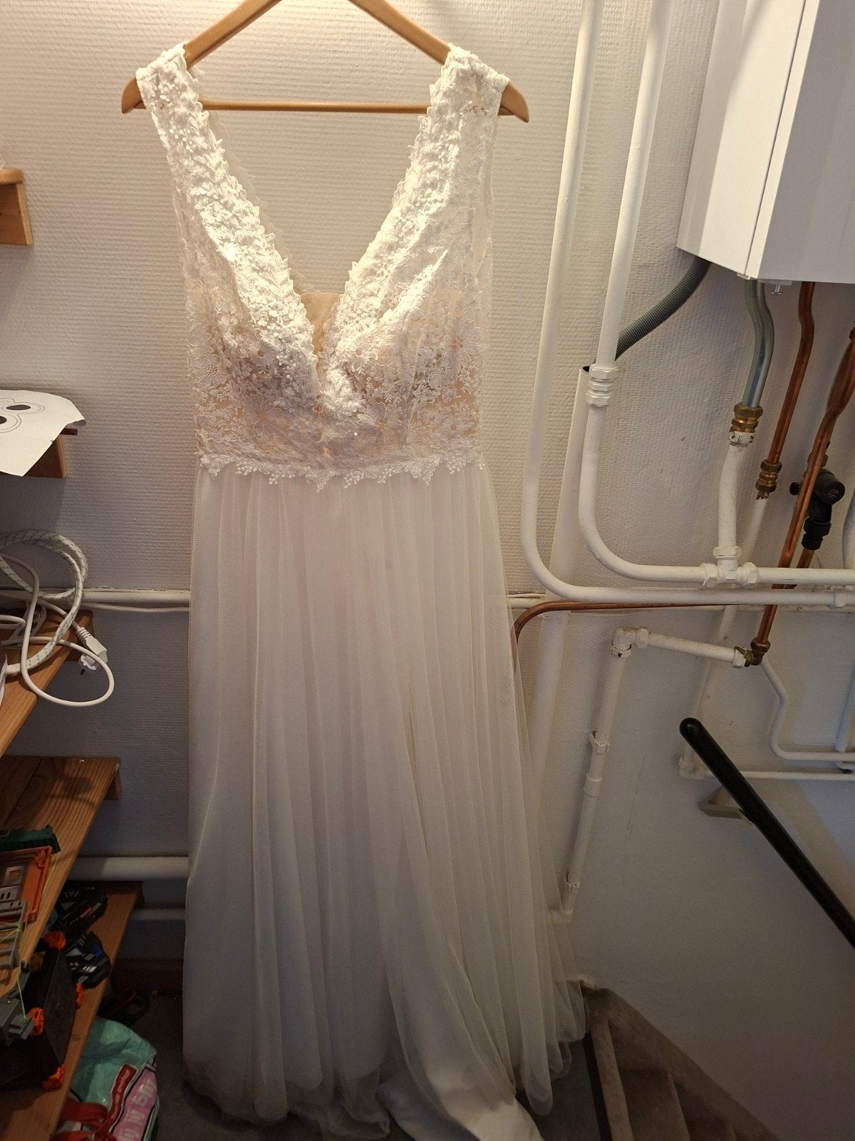 Prachtige Trouwjurk - Zo goed als nieuw, Kleding | Dames, Trouwjurk, Wit, Ophalen of Verzenden, Onbekend