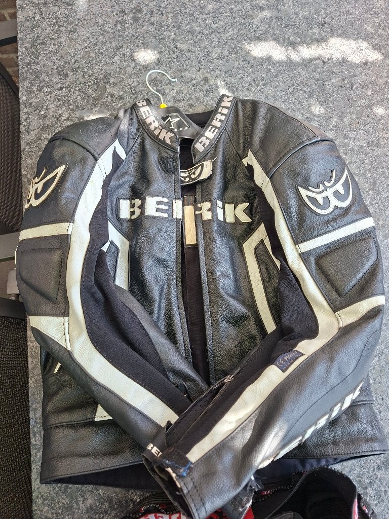 Leren motorpak, Motoren, Kleding | Motorkleding, Ophalen, Tweedehands, Heren, Combipak