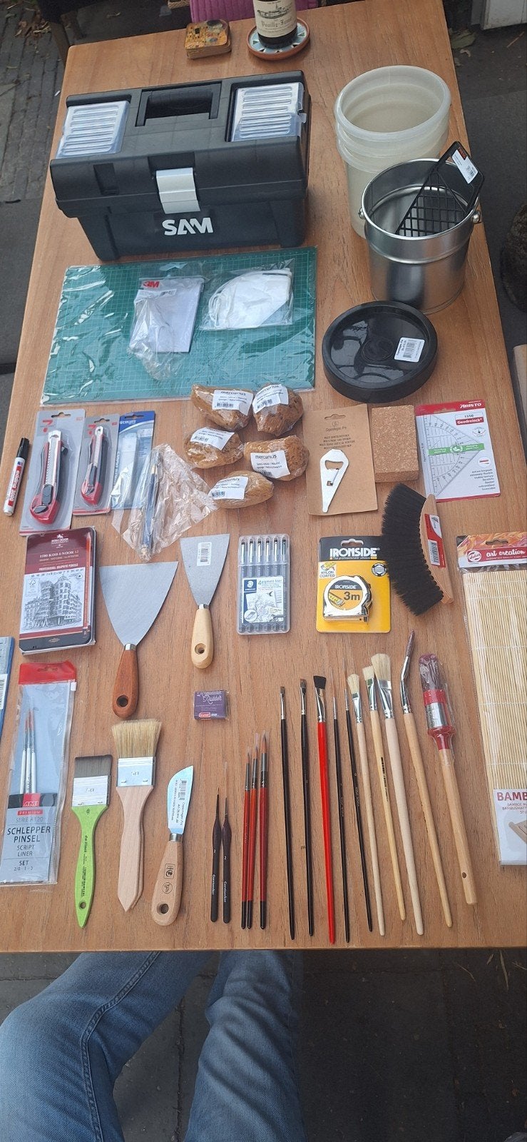 Grote set schildersbenodigdheden en hobbyartikelen, Ophalen of Verzenden, Nieuw, Penseel of Kwast
