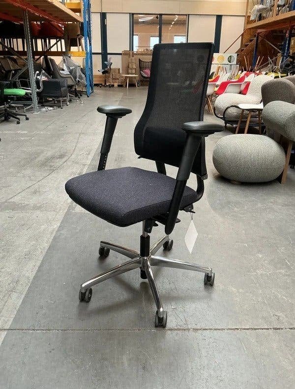 BMA Axia 2.5 Bureaustoelen | Donker Grijs | Chroom | ZGAN