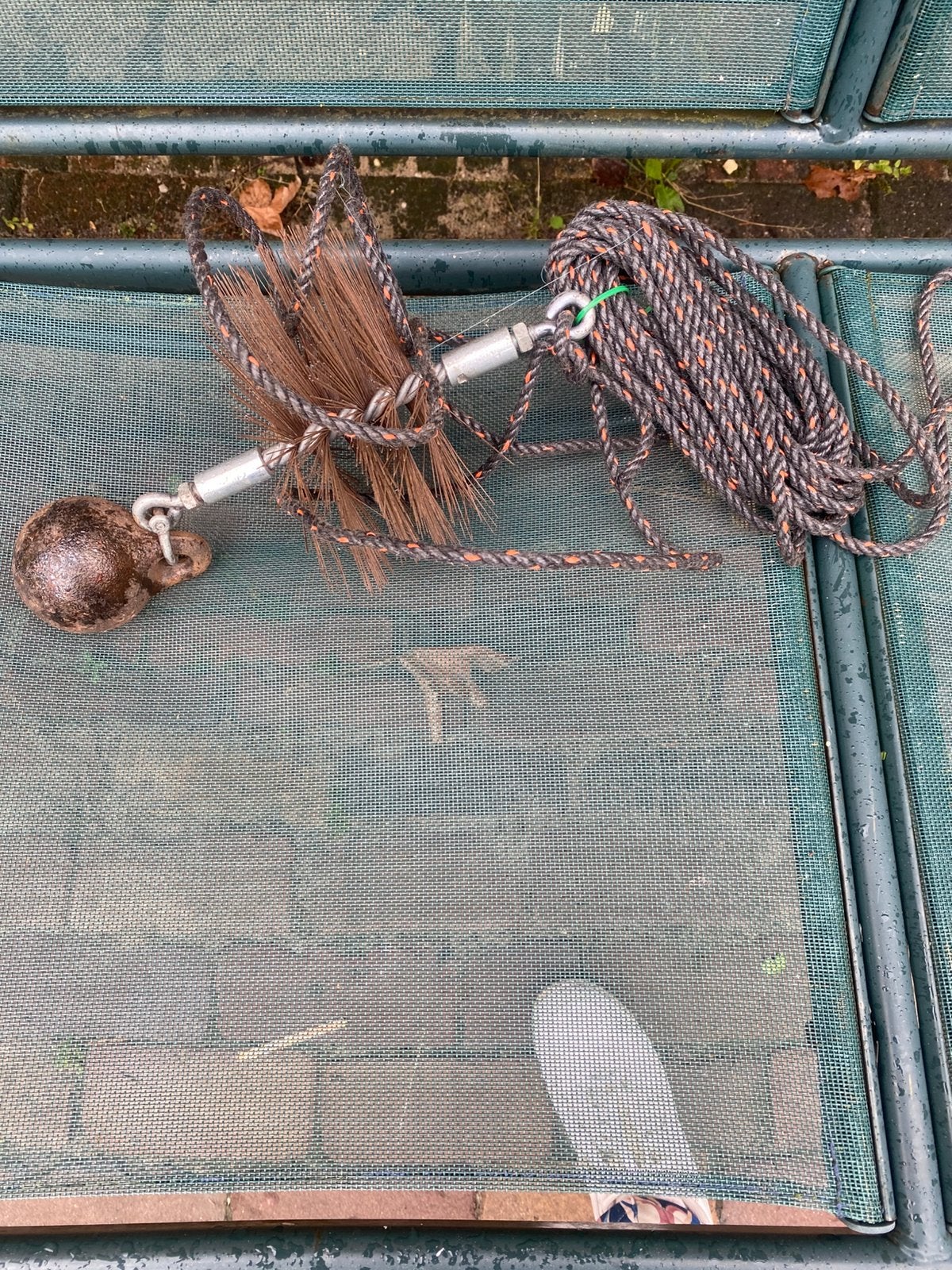 Veegset voor schootsteen, Ophalen of Verzenden, Zo goed als nieuw