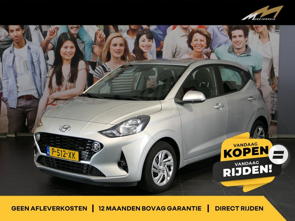 Hyundai i10 1.0 Comfort 5-zits - Apple carplay/Android auto, Voorwielaandrijving, Stof, Gebruikt, 23 km/l