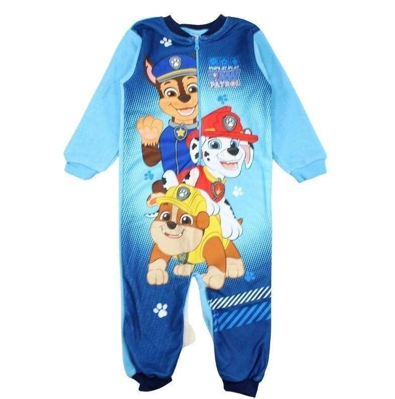 Paw Patrol Fleece Onesie Blauw - Mt 92 - 98 - 104 - 110 -128, Nacht- of Onderkleding, Nieuw, Ophalen of Verzenden, Paw Patrol