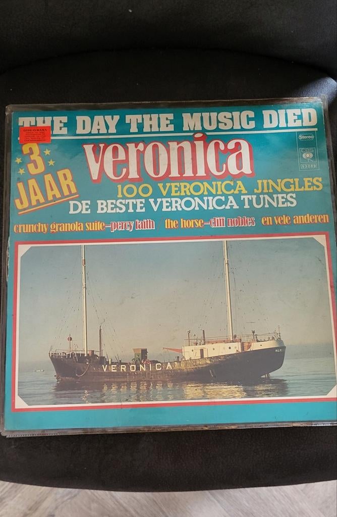 LP: The Day The Music Died - 3 Jaar Veronica (1977), Cd's en Dvd's, Ophalen of Verzenden, Gebruikt, 12 inch