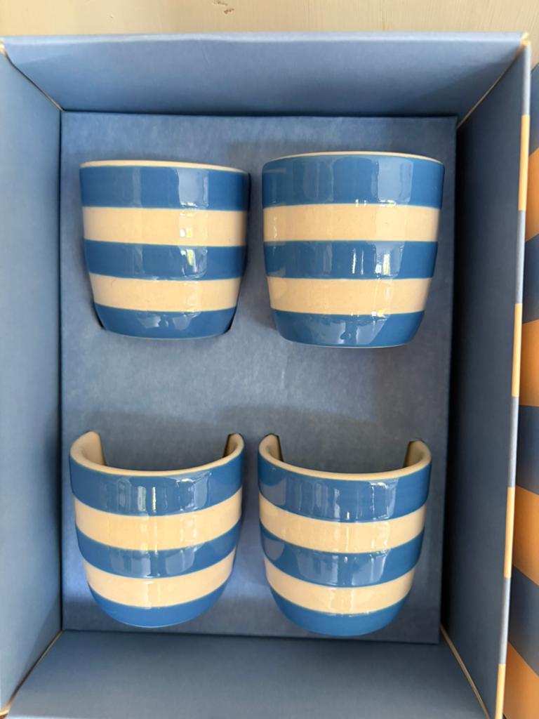 Eierdopjes Cornishware Cornish Blue nieuw in doos, Overige typen, Nieuw, Ophalen of Verzenden, Overige stijlen