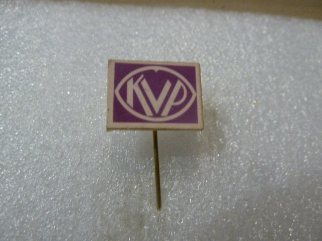 Vintage KVP Speldje - Politieke Partij Nederland, Ophalen of Verzenden, Gebruikt, Overige onderwerpen, Speldje of Pin