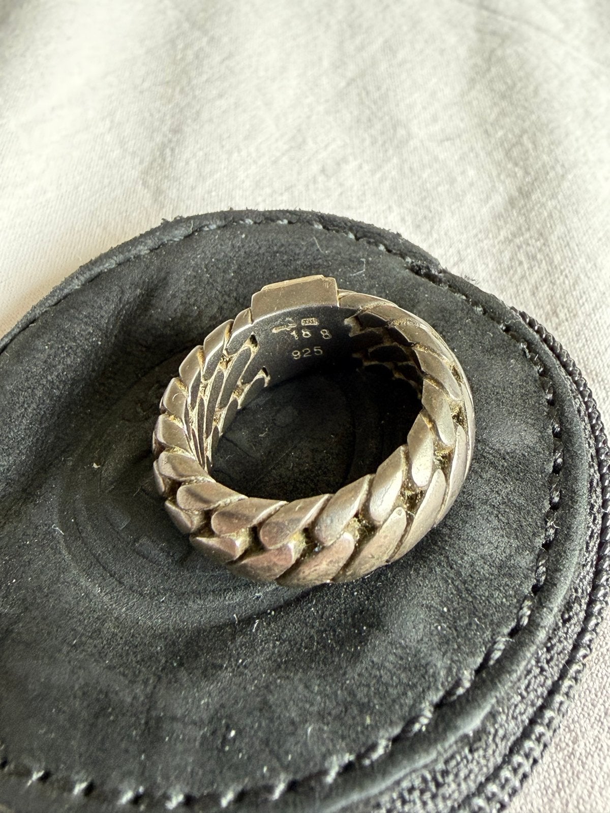 Buddha to Buddha ring Ben Black Rhodium - maat 18, Sieraden, Tassen en Uiterlijk, Ringen, 18 tot 19, Gebruikt, Ophalen of Verzenden