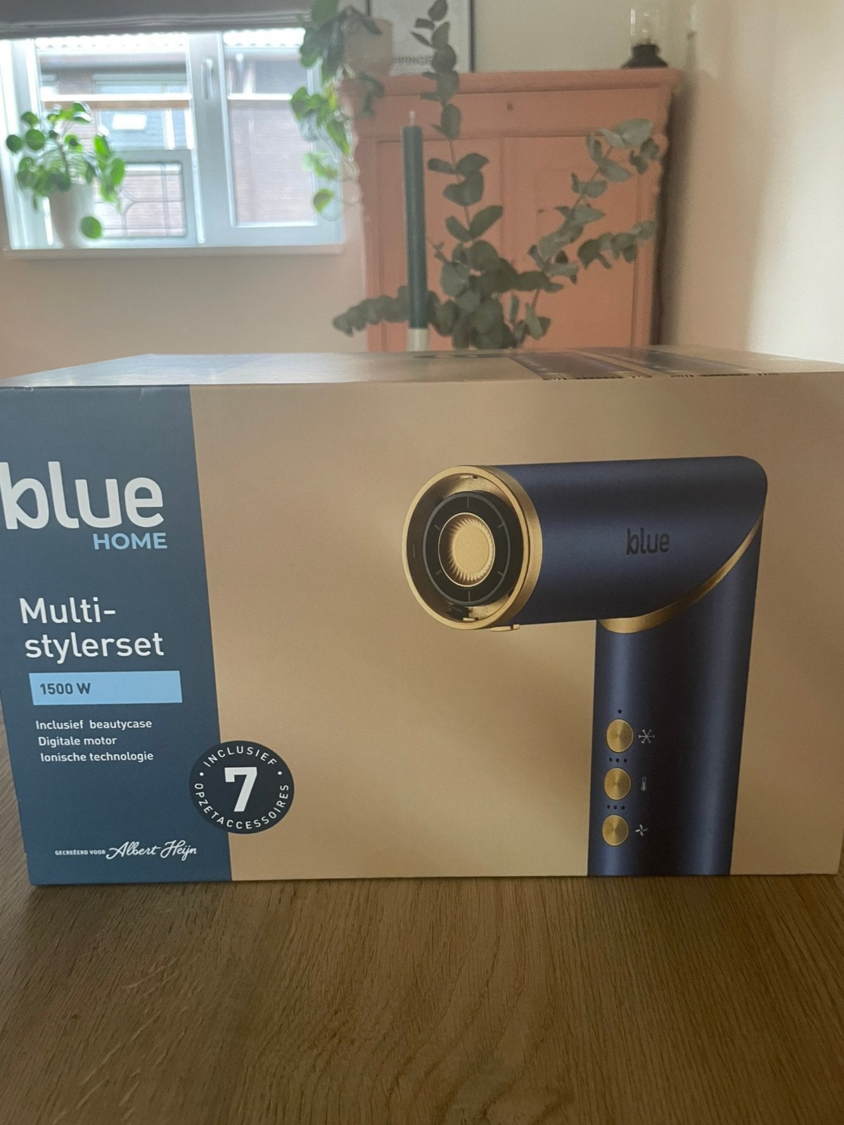 Blue home multistyler set / dyson air wrap dupe nieuw !, Ophalen of Verzenden, Nieuw, Föhn of Haardroger