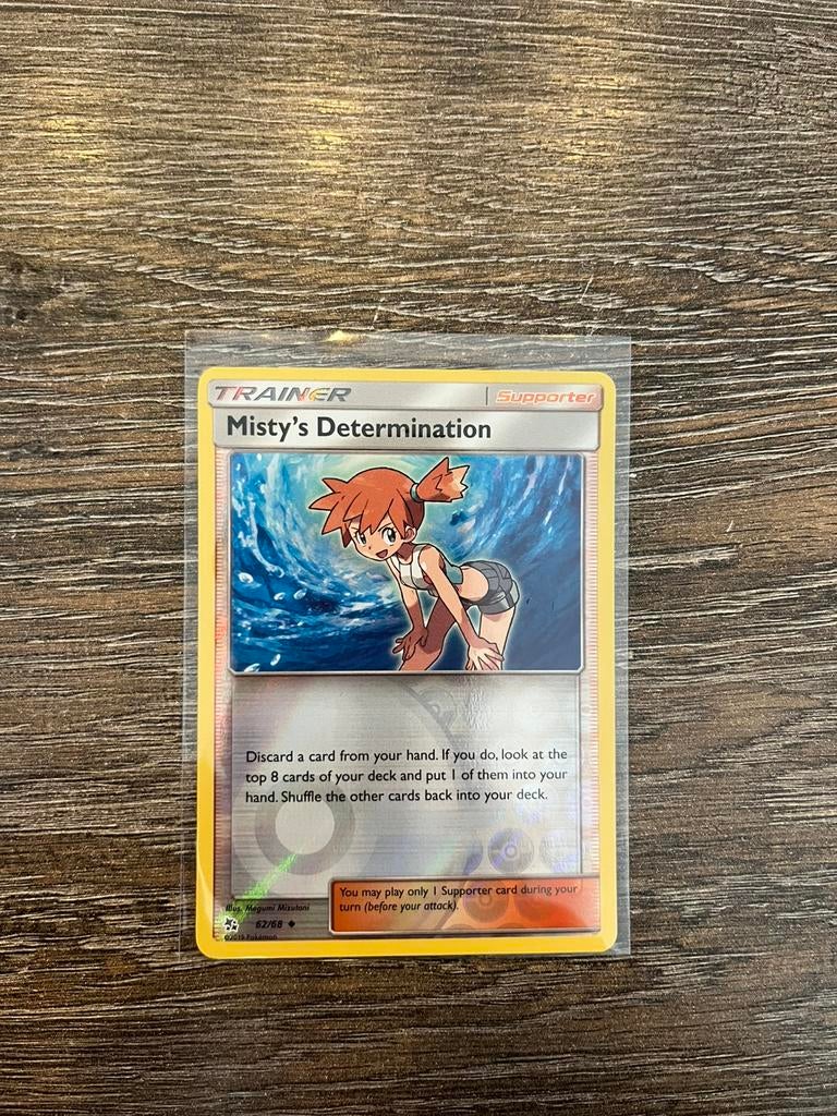 Misty’s Determination HIF 62/68 reverse holo, Ophalen of Verzenden, Zo goed als nieuw