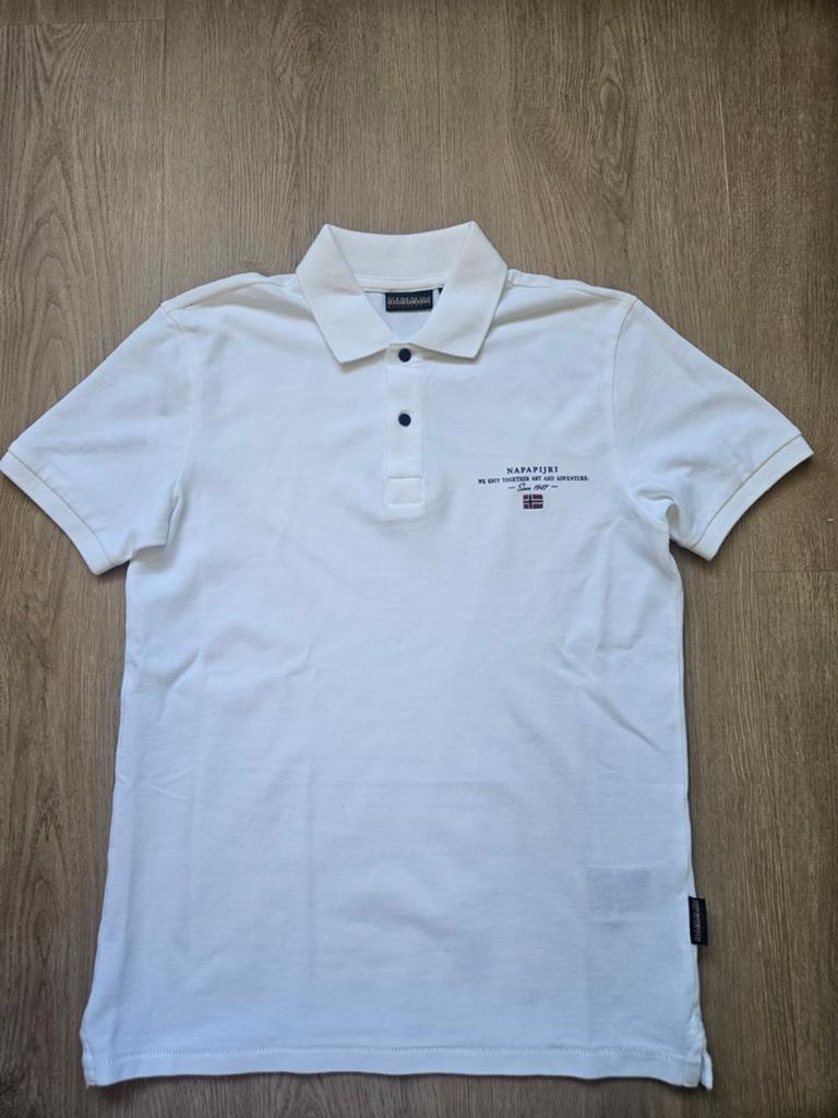 Napapijri Polo Shirt Wit - Maat 14 (162), Nieuw, Ophalen of Verzenden, Napapijri, Shirt of Longsleeve