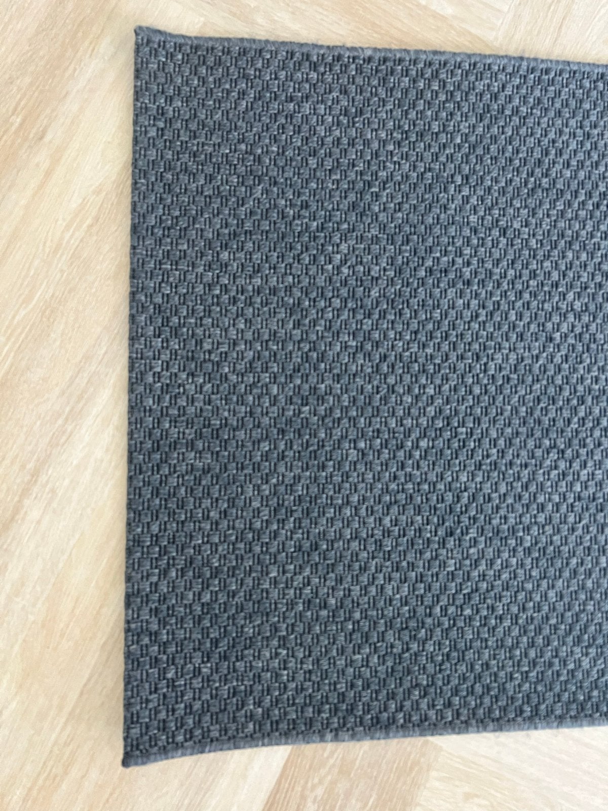 IKEA Morum Vloerkleed/Balkonkleed Donkergrijs, Huis en Inrichting, Ophalen, Gebruikt, 50 tot 100 cm, 150 tot 200 cm