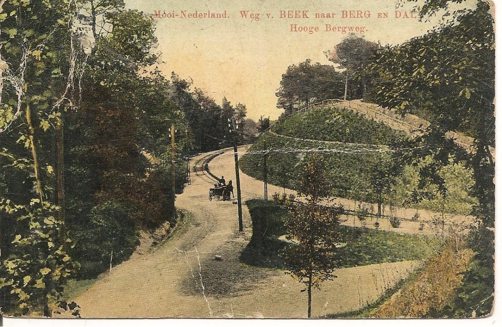 Oude Ansichtkaart Beek v. Berg en Dal, Hooge Bergweg, Verzamelen, Ophalen of Verzenden, 1920 tot 1940, Gelopen, Gelderland