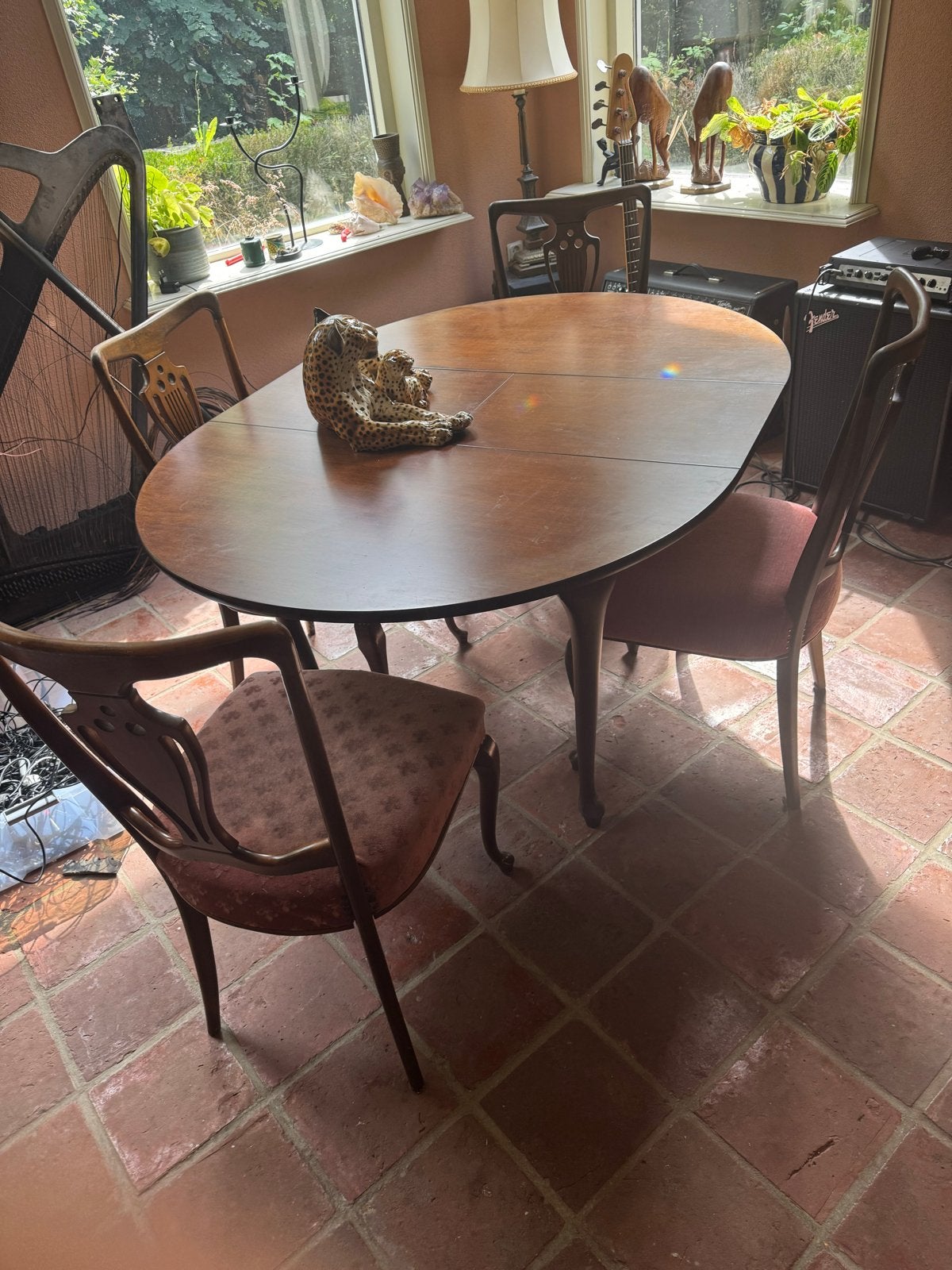 Ovale eettafel met verlengstuk - Klassiek design, Antiek en Kunst, Ophalen
