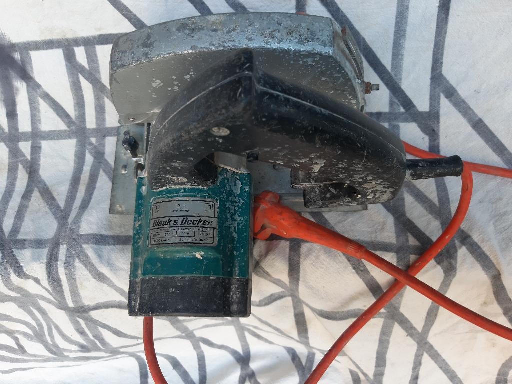 Black & Decker cirkelzaag type P3489, Vintage en Degelijk, Ophalen, Gebruikt, Cirkelzaag, 30 tot 70 mm