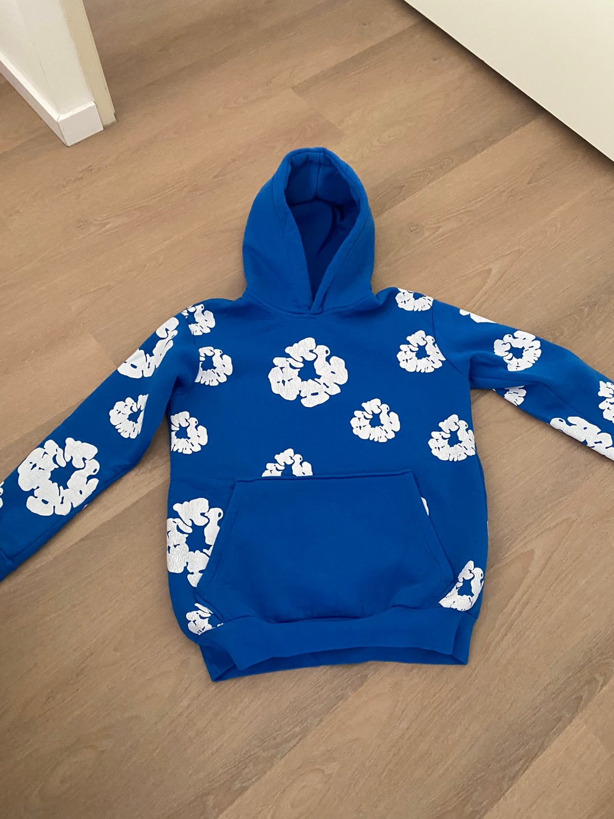 Denim tears model hoodie maat s, Ophalen of Verzenden, Gedragen, Maat 46 (S) of kleiner, Blauw